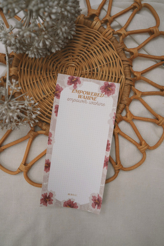 Empowered Wahine Hibiscus | To Do List Notepad