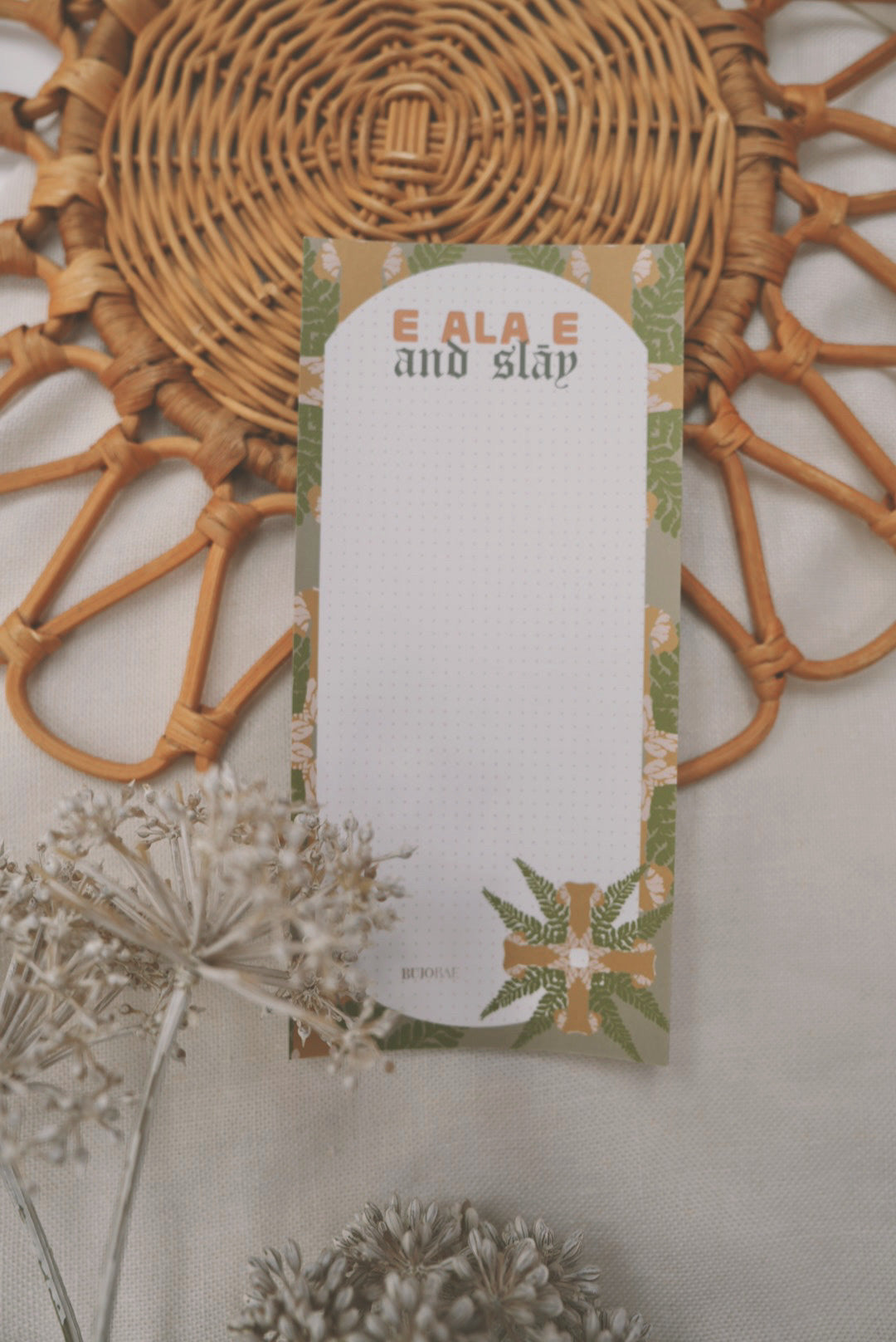 E Ala E & Slāy in Palapalai Kapa Kuiki | Dot Grid Notepad