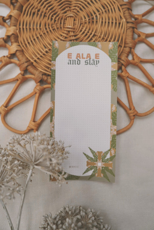 E Ala E & Slāy in Palapalai Kapa Kuiki | Dot Grid Notepad