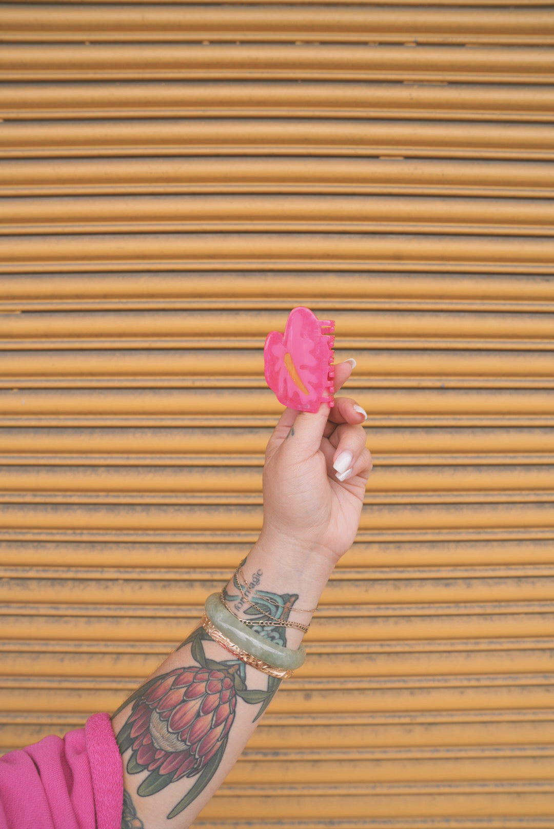 MINI Hot Girl Pink Anthurium   | Claw Clip by COOPMONSTER x Bujo Bae