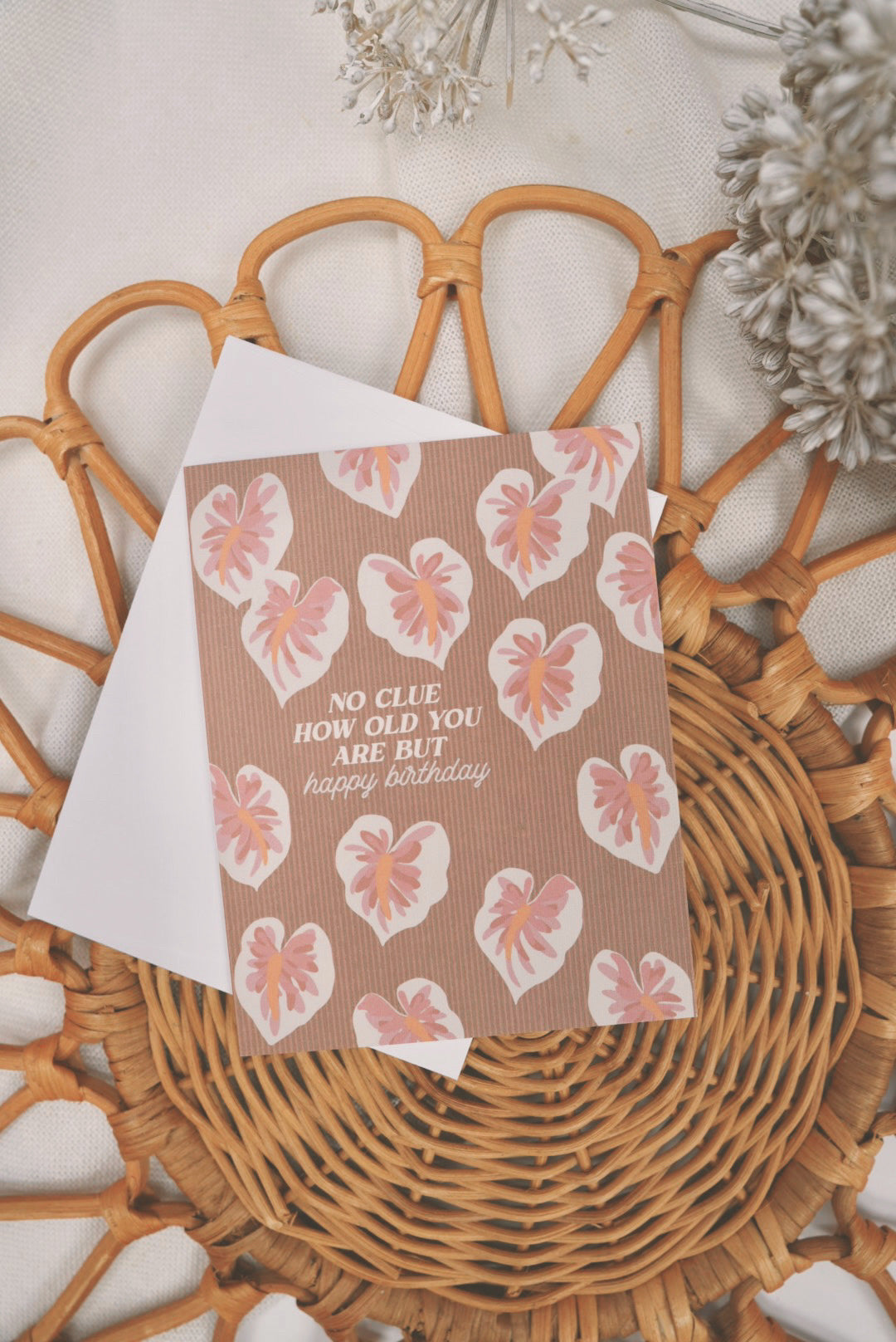 No Clue How Old You Are But Happy Birthday | HBD Greeting Card