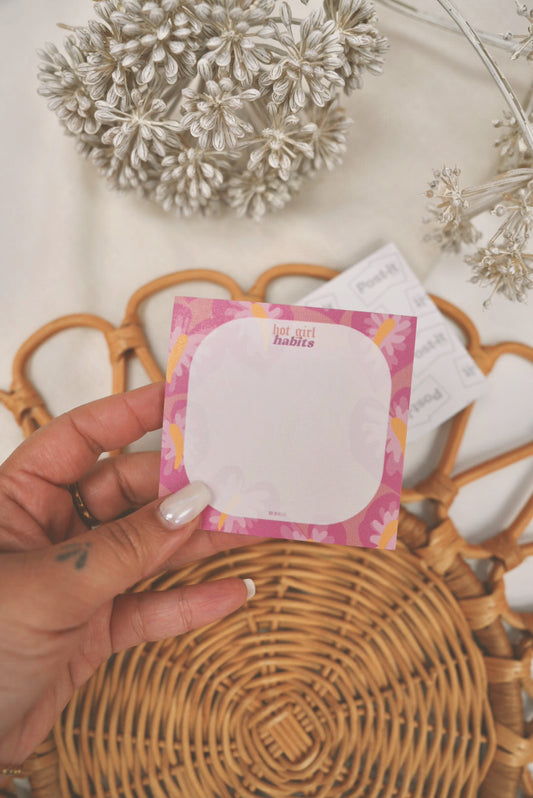 Hot Girl Habits x Pink Anthurium | Post It Note