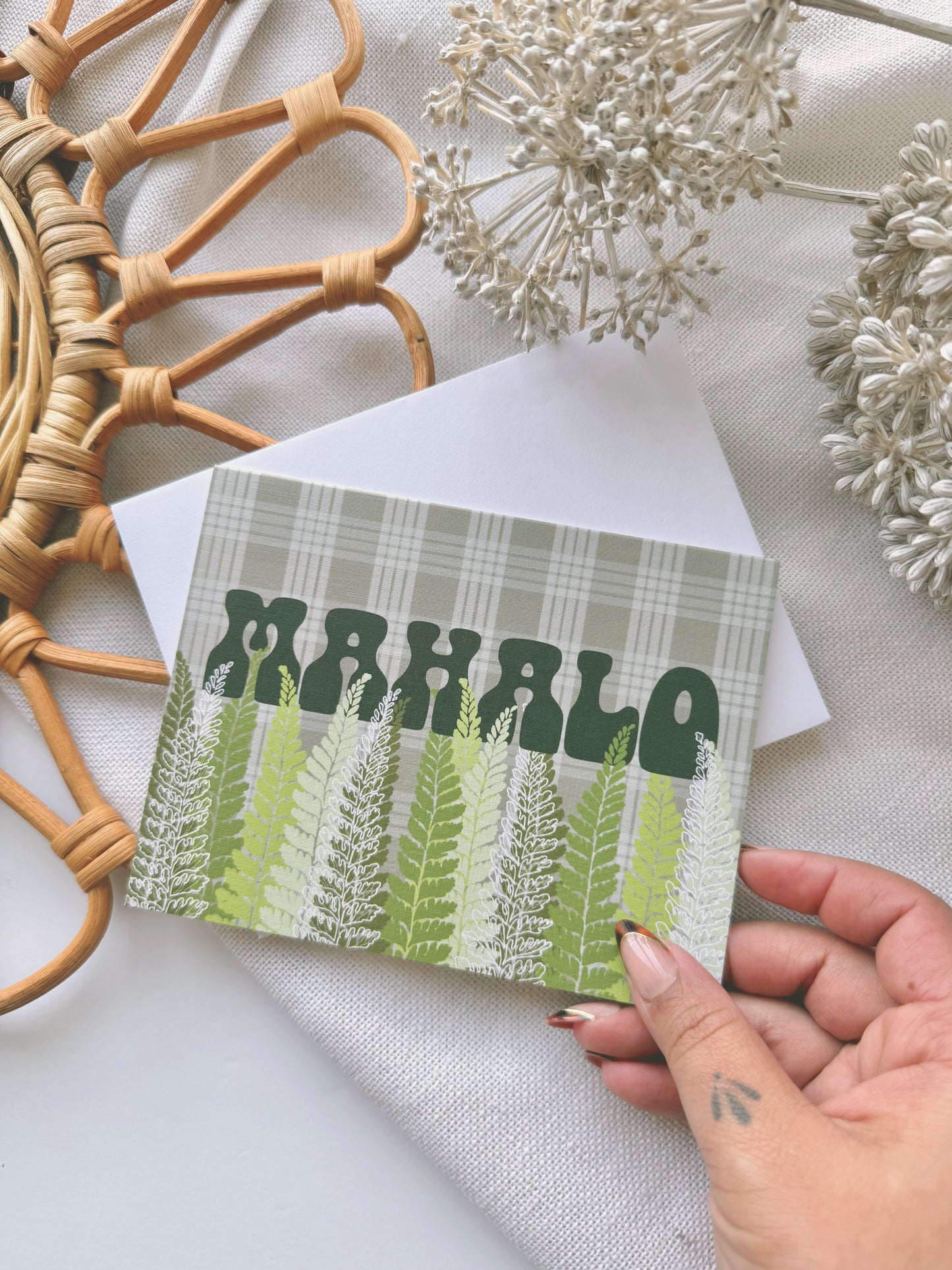 MAHALO in Palaka x Palapalai | Greeting Card