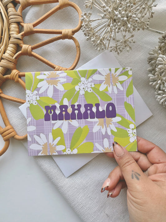 MAHALO in Palaka x Naupaka | Greeting Card