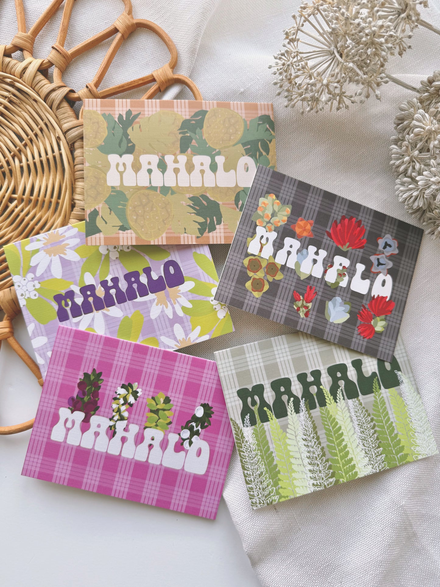 MAHALO in Palaka x 'Ohi'a | Greeting Card