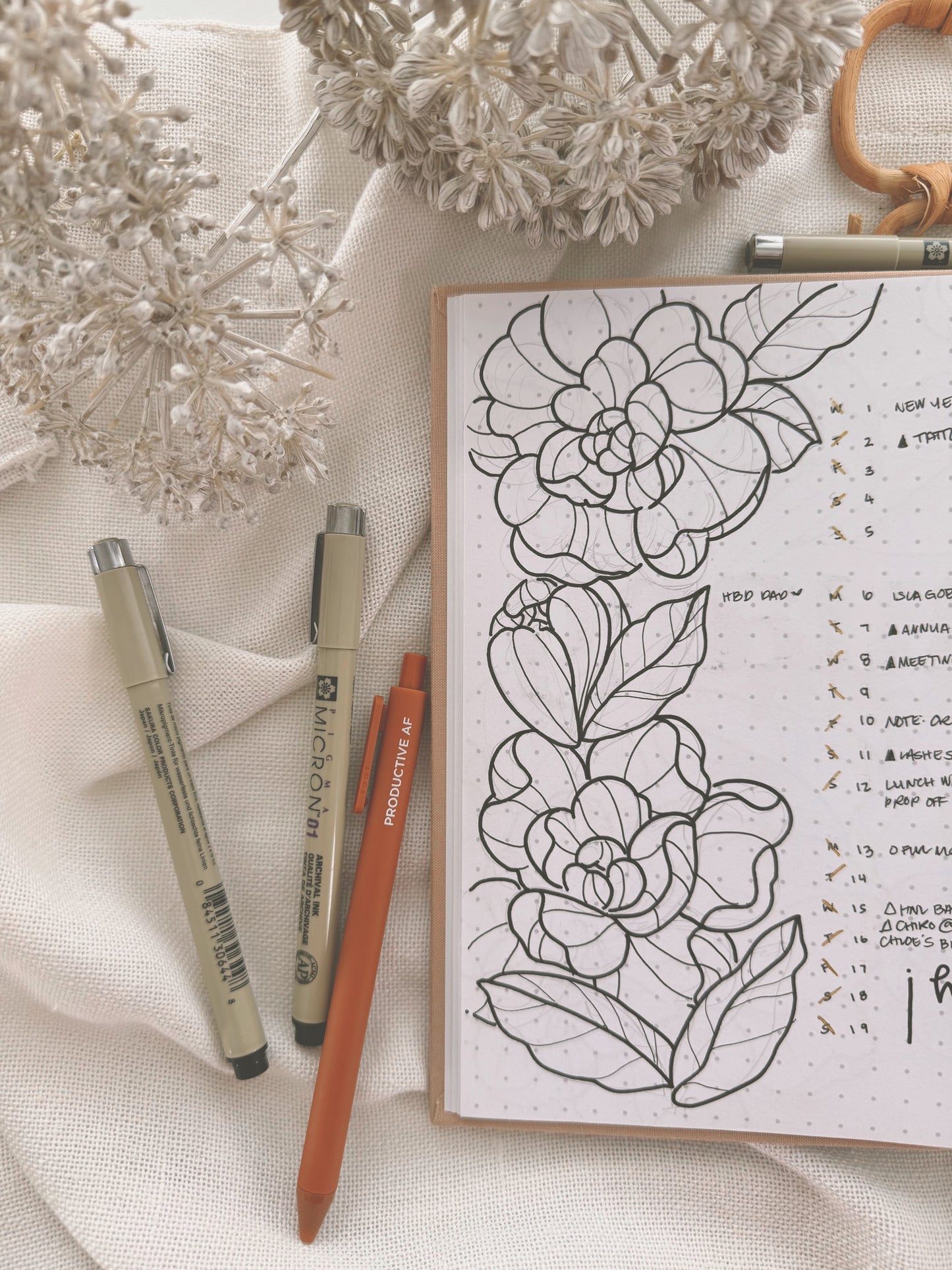 PRODUCTIVE AF in Caramel | Gel Ballpoint Single Pen