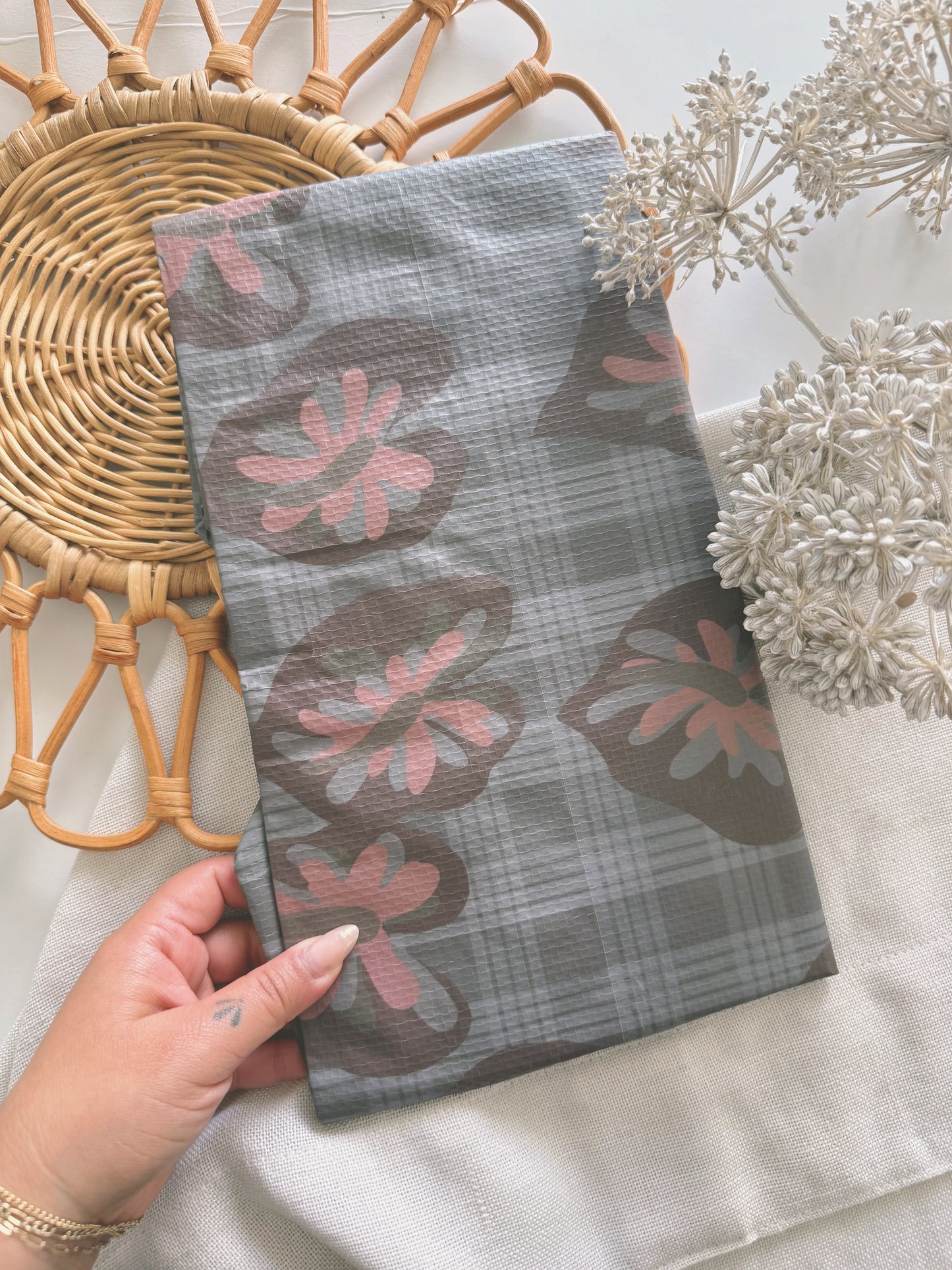 Purple Anthurium in Hometown Palaka | Bombucha Bag by BUDDAH MOCHI KIDS x Bujo Bae