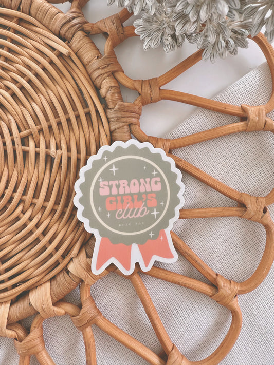 Strong Girl's Club Award | Vinyl Sticker