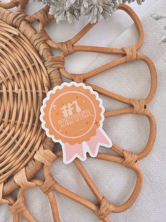 #1 Yapper Award | Vinyl Sticker