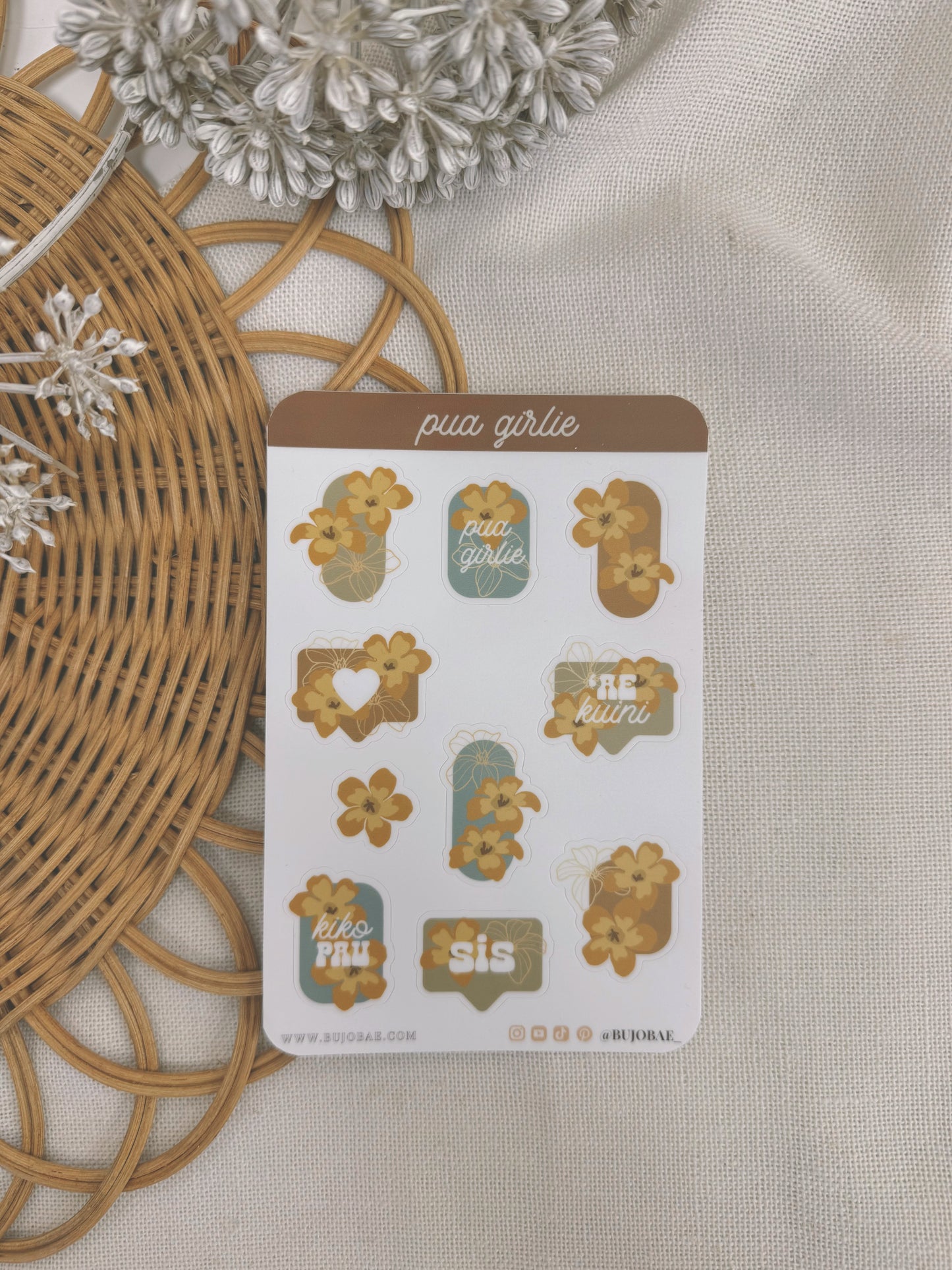 Pua Girlie | Vinyl Sticker Sheet