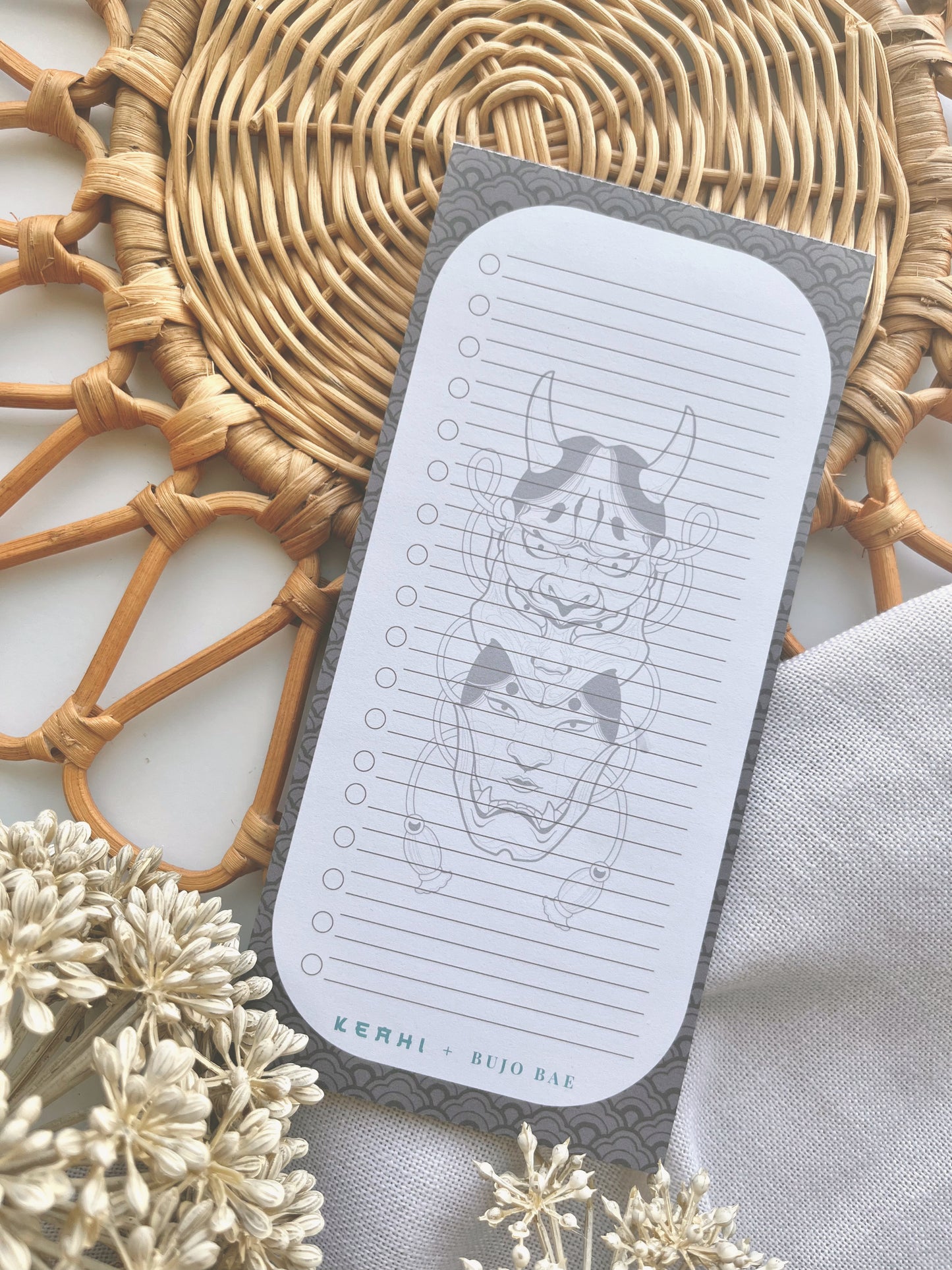 Stacked Hanya Masks | To Do List Notepad Pack x HOMETOWN DESIGN CO.