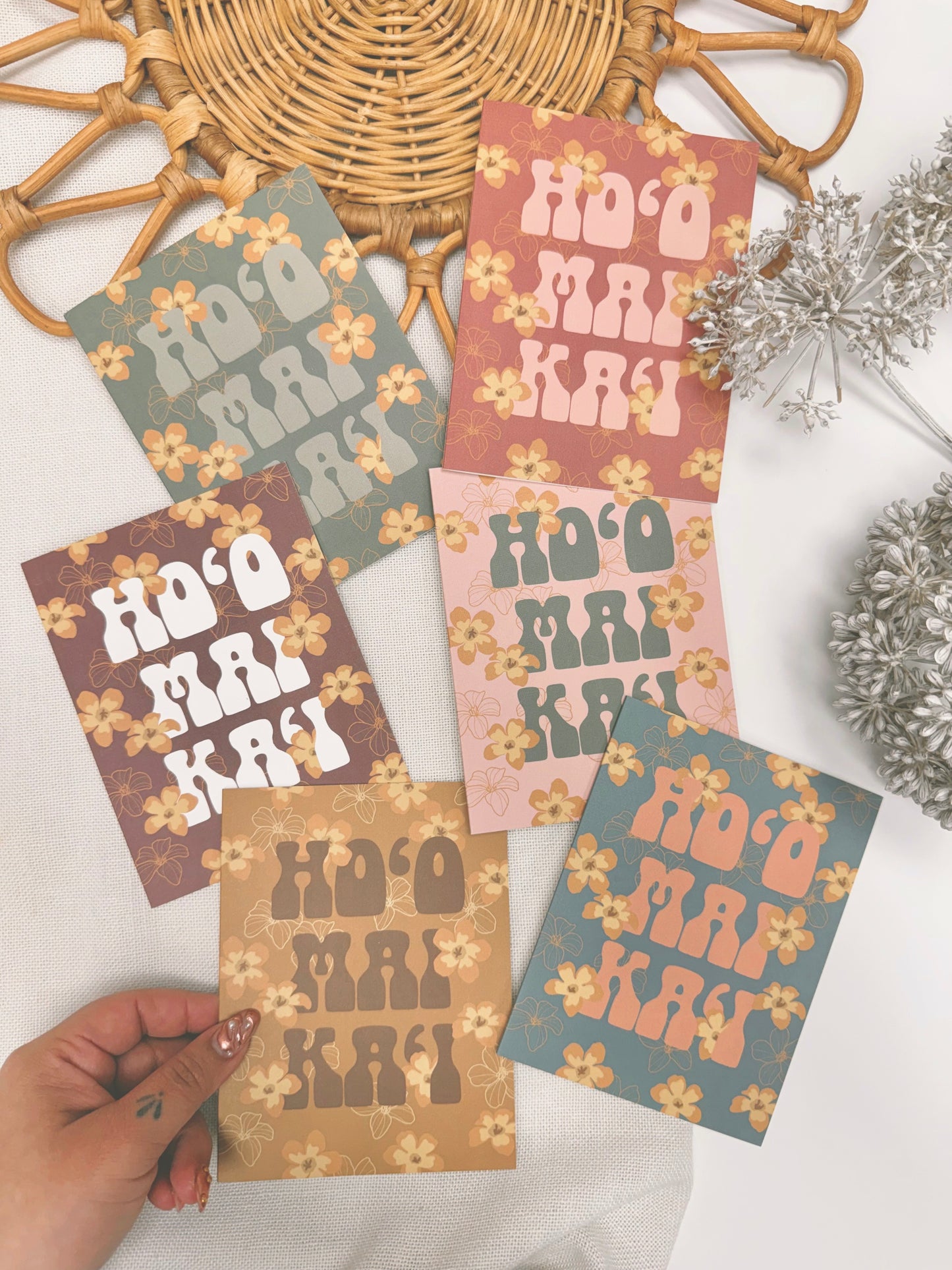 HO'OMAIKAI'I in Retro Puakenikeni | Greeting Card PACK