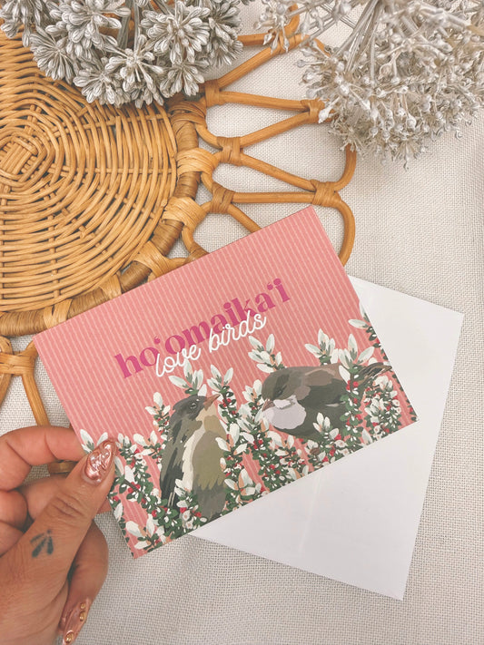Ho'omaika'i Love Birds | Greeting Card