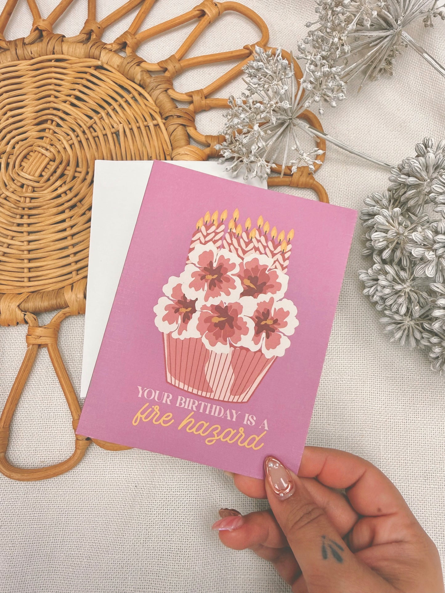 Your Birthday is a Fire Hazard | Greeting Card