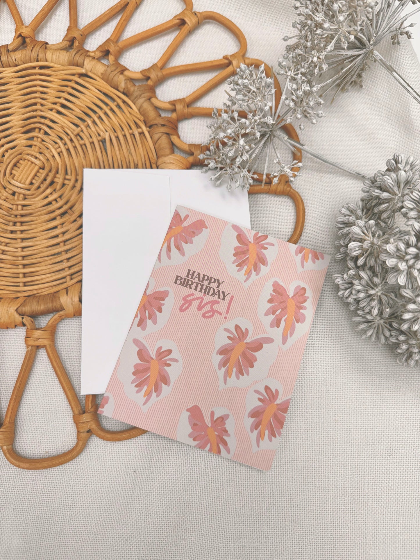 Happy Birthday Sis in Hilo Anthurium | Greeting Card