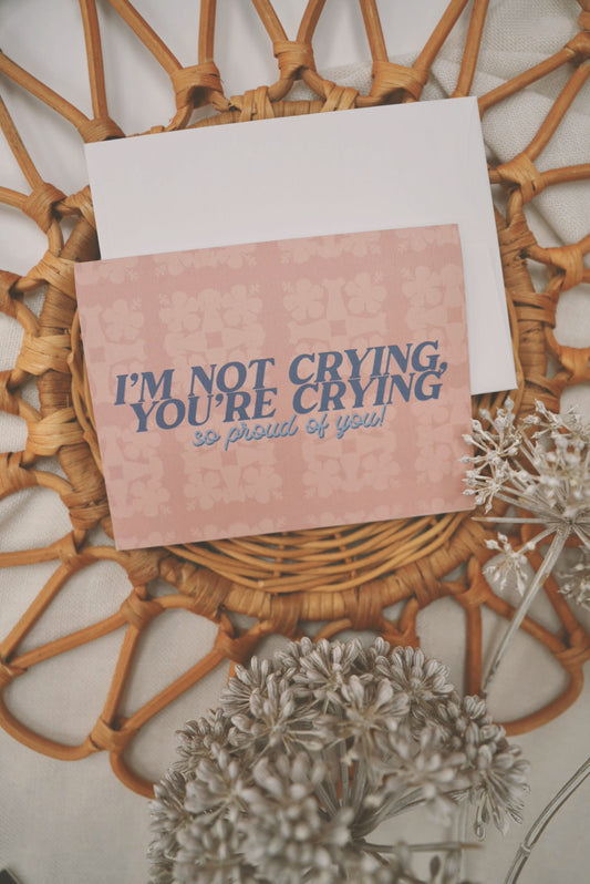 I'm Not Crying in Koki'o x Mu'umu'u Kapa Kuiki | Greeting Card