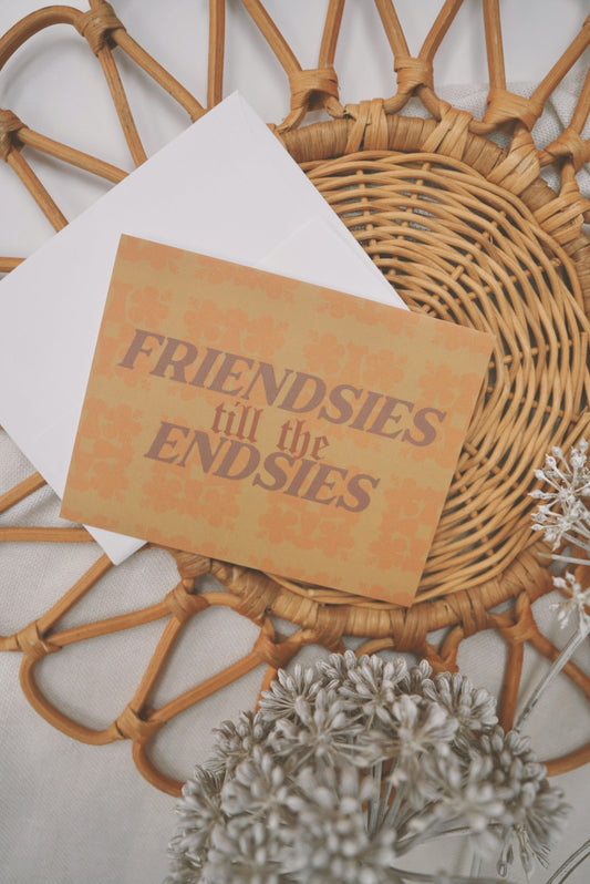 Friendsies To The Endsies in Koki'o x Mu'umu'u Kapa Kuiki | Greeting Card