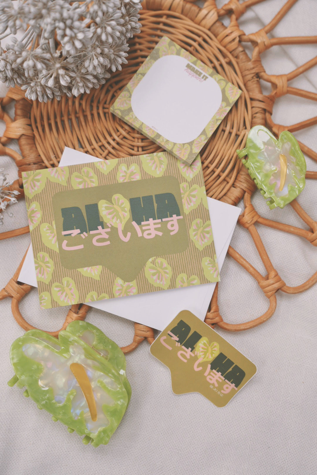 Aloha ございます in Obake Anthurium | Greeting Card