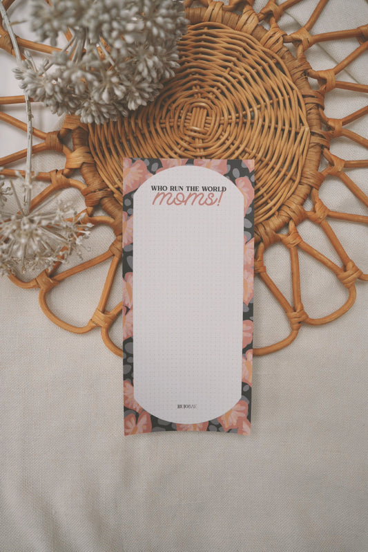 Who Run The World in Pink Anthurium x Cinder | Dot Grid Notepad