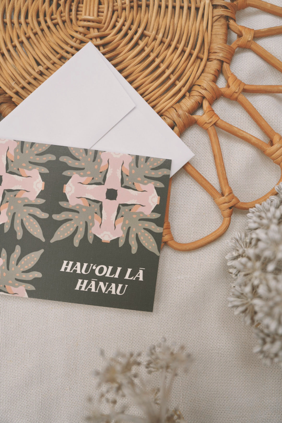 Hau'oli Lā Hānau in Laua'e Kapa Kuiki | Greeting Card