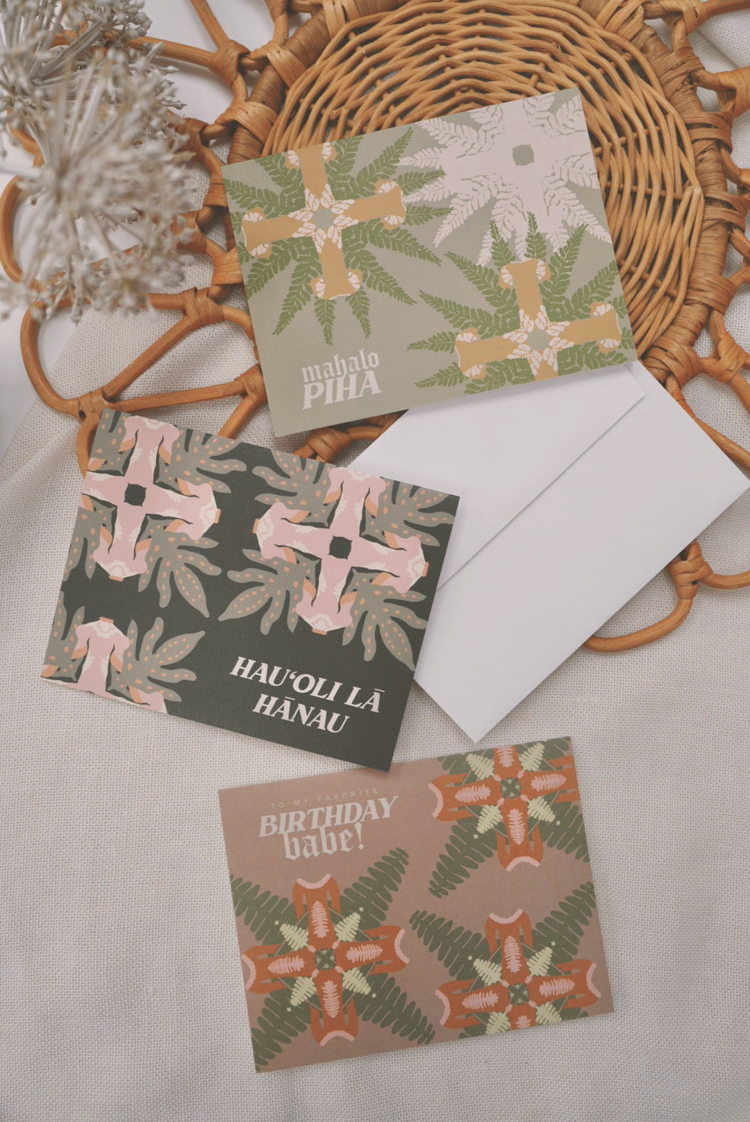 Hau'oli Lā Hānau in Laua'e Kapa Kuiki | Greeting Card