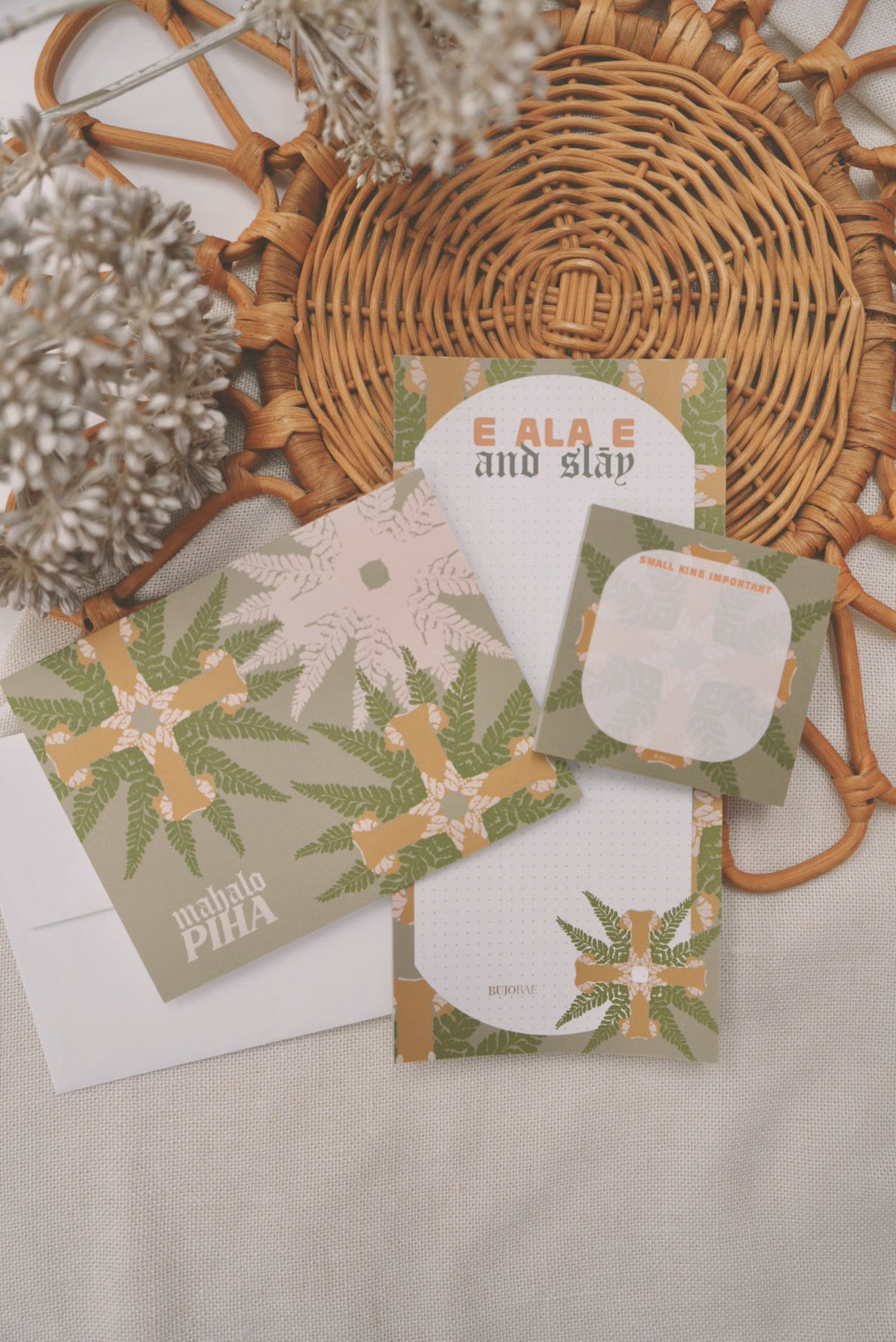 Mahalo Piha in Palapalai Kapa Kuiki | Greeting Card