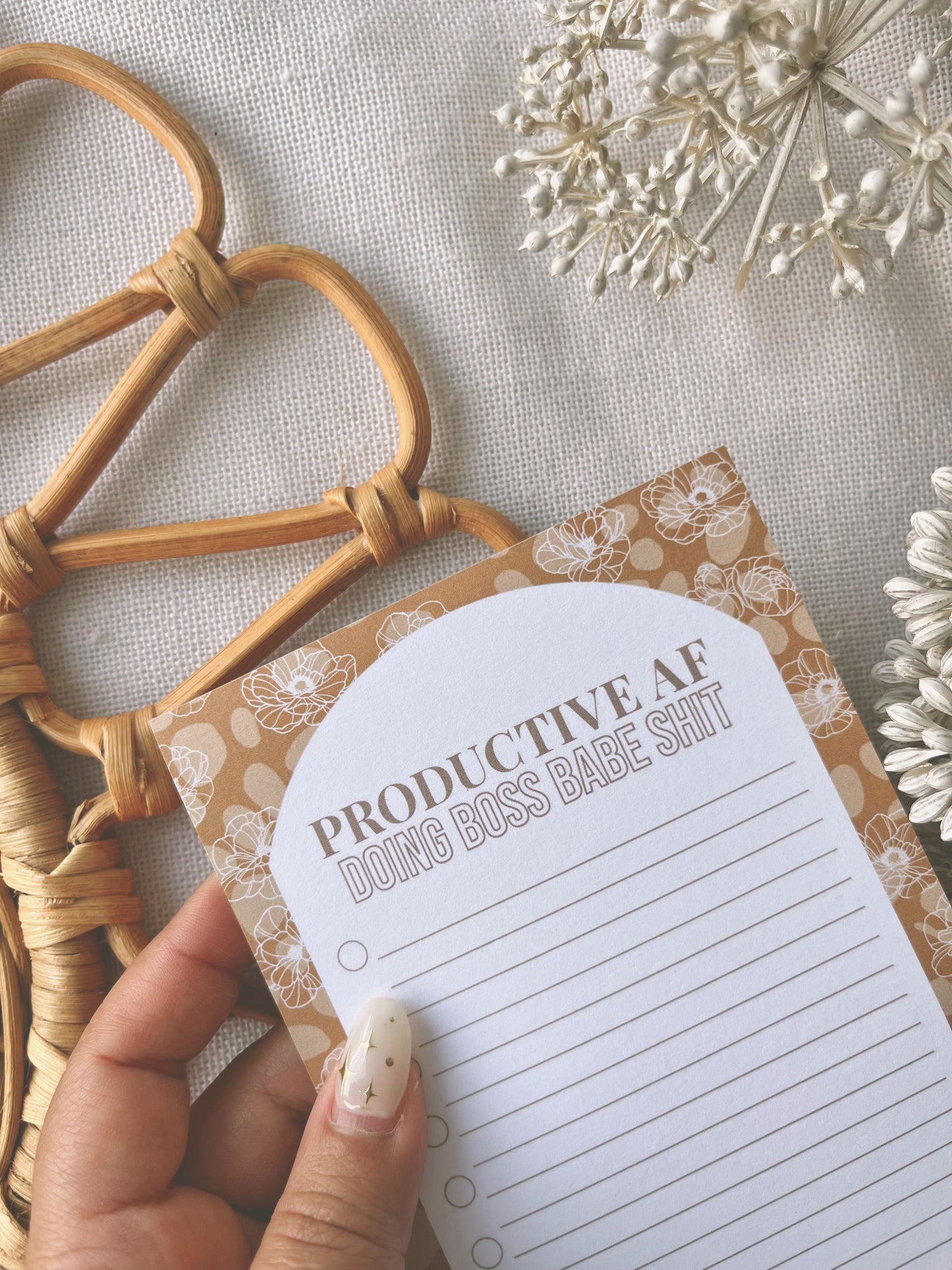 Productive AF | To Do List Notepad