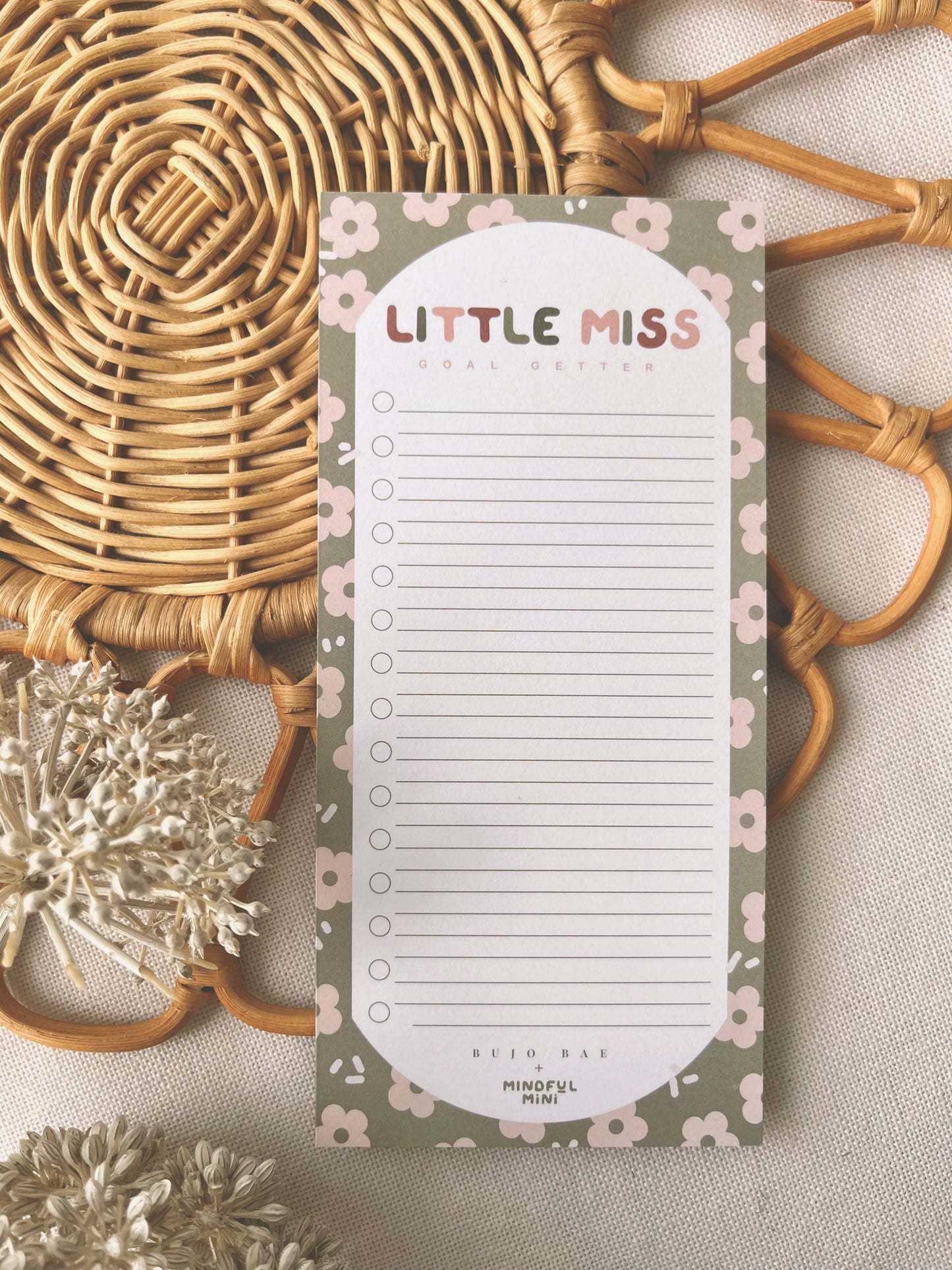 Little Miss Goal Getter | To Do List Notepad