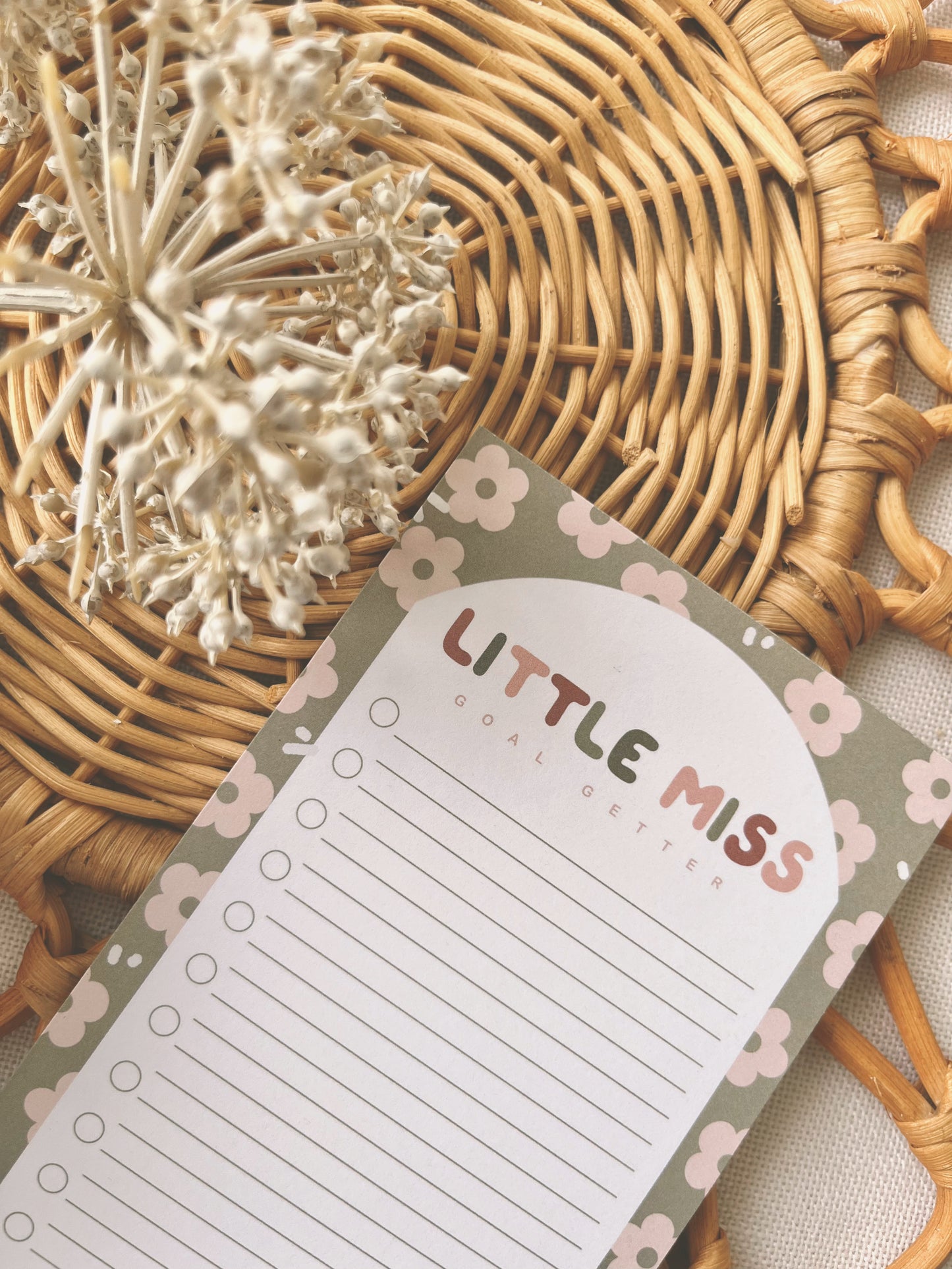 Little Miss Goal Getter | To Do List Notepad