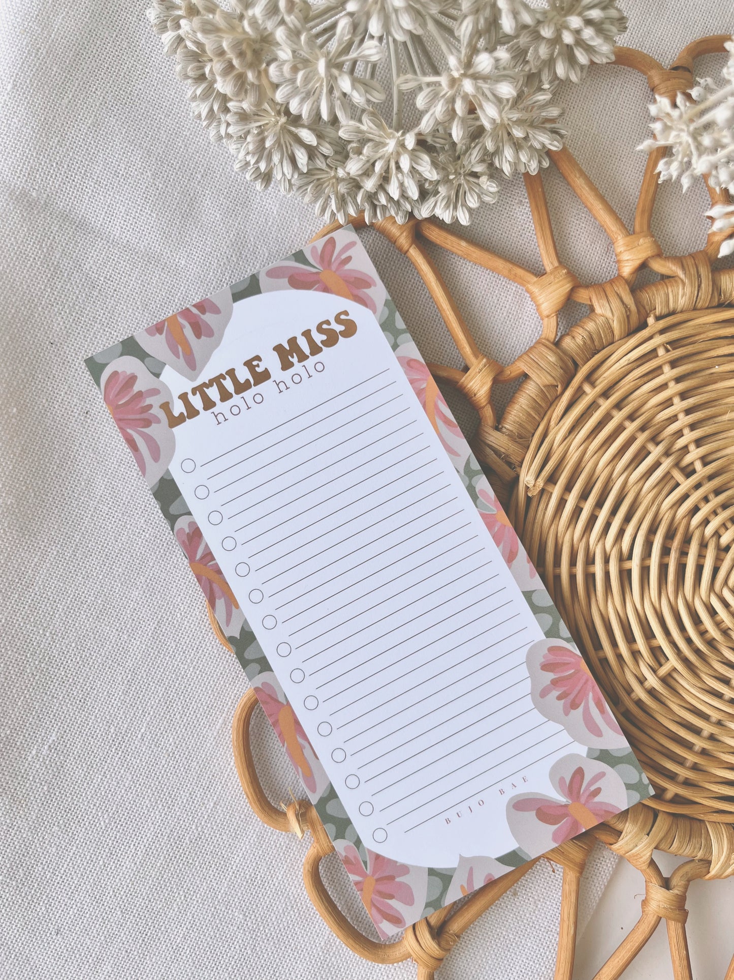 Little Miss Holo Holo | To Do List Notepad