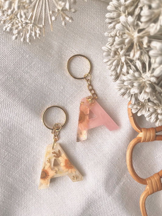 A | Flower Resin Keychain : Ready to Ship