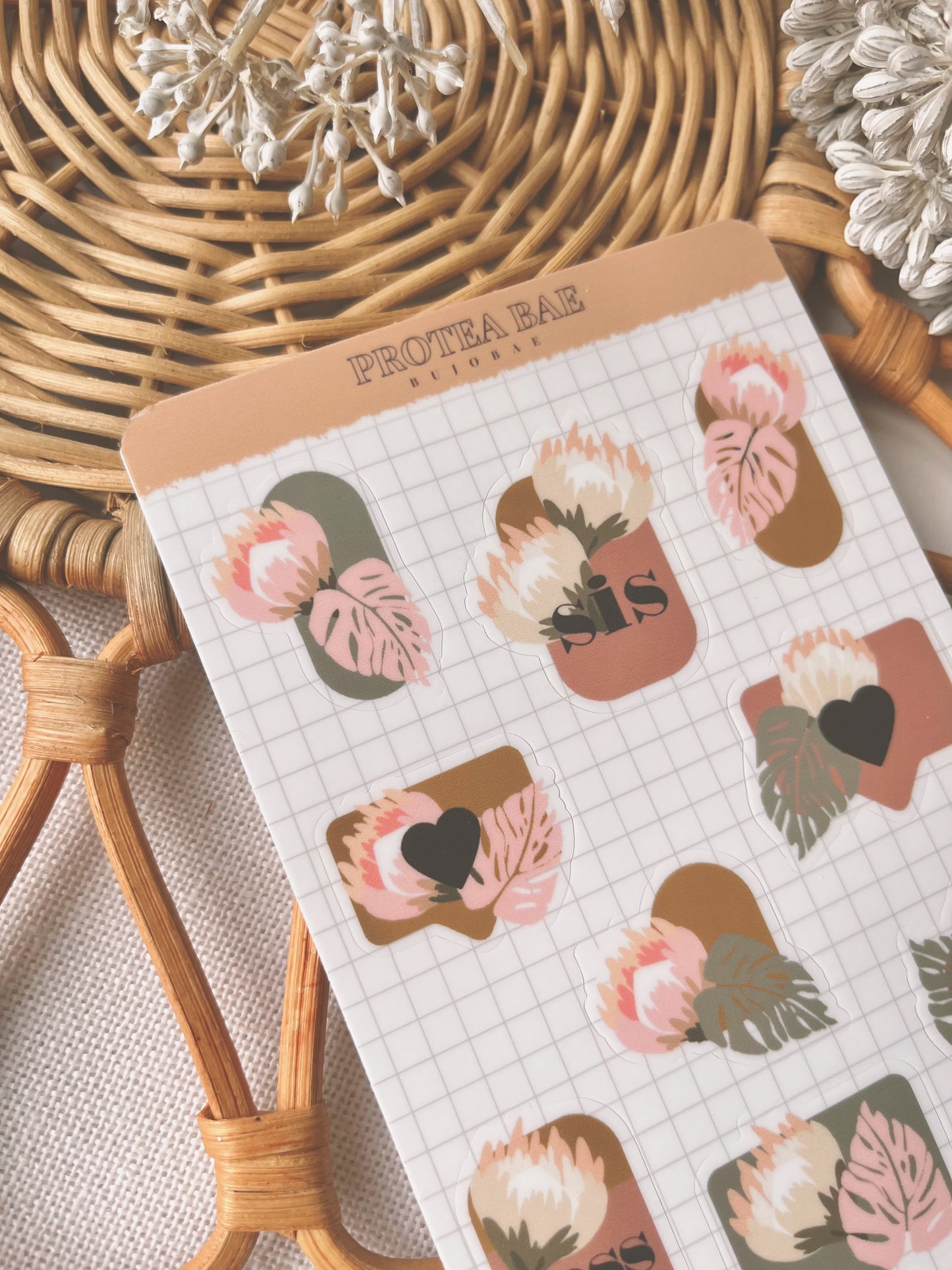 Protea Bae | Vinyl Sticker Sheet