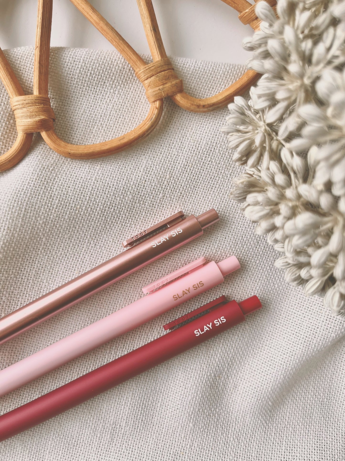 Slay Sis in Pink Palette | Gel Ballpoint Pen Pack