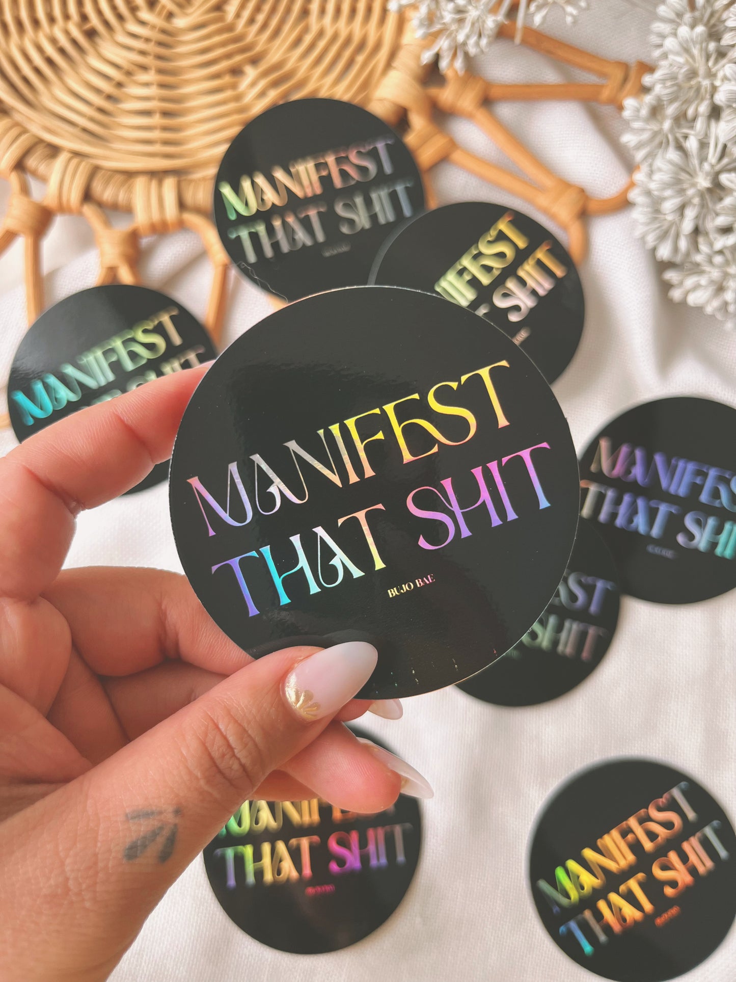 Manifest That Shit | HOLO Vinyl Sticker