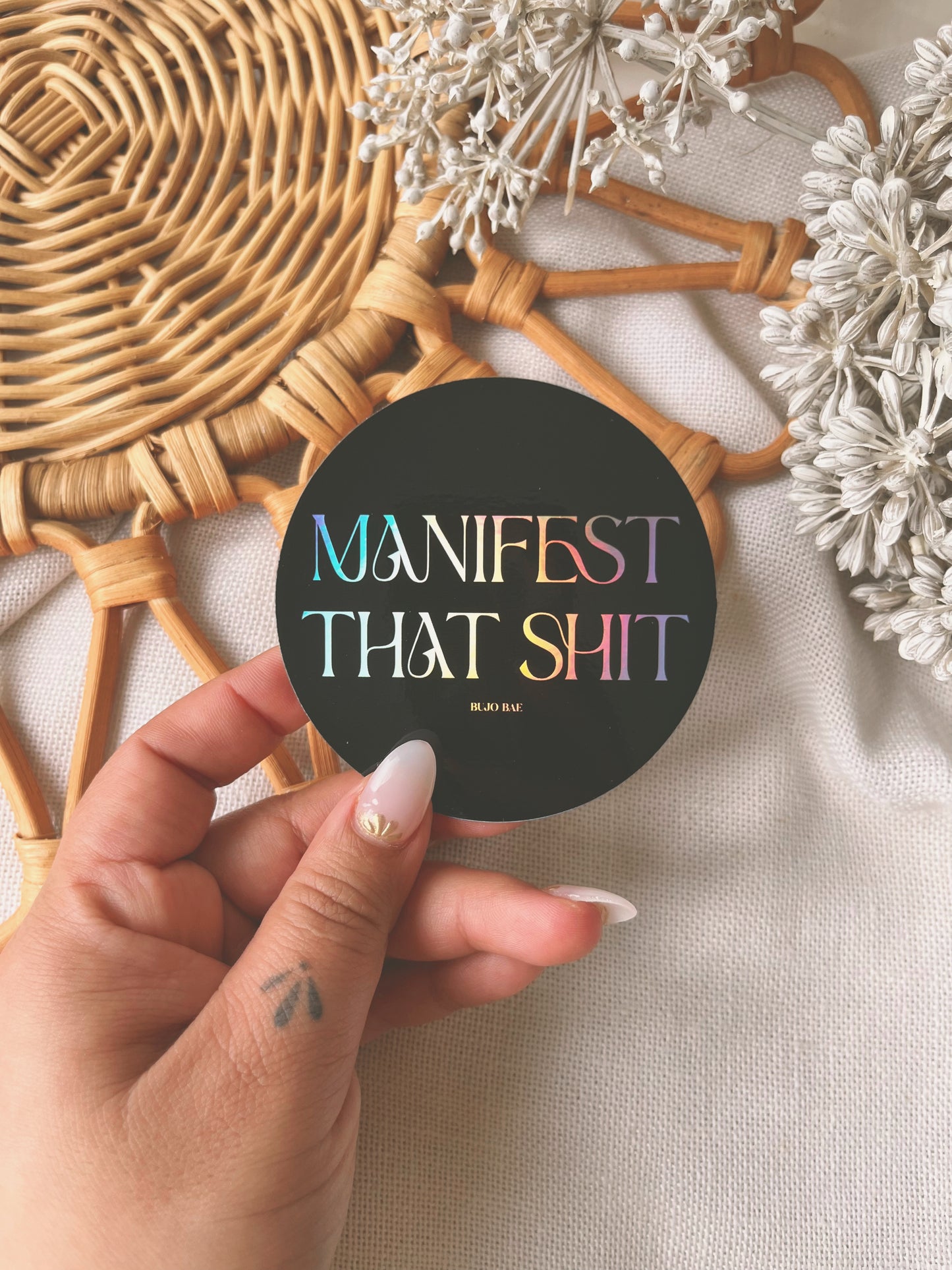 Manifest That Shit | HOLO Vinyl Sticker