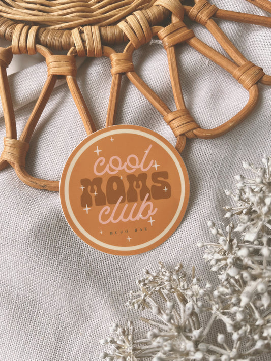 Cool Mom's Club in Honeycomb | Vinyl Sticker