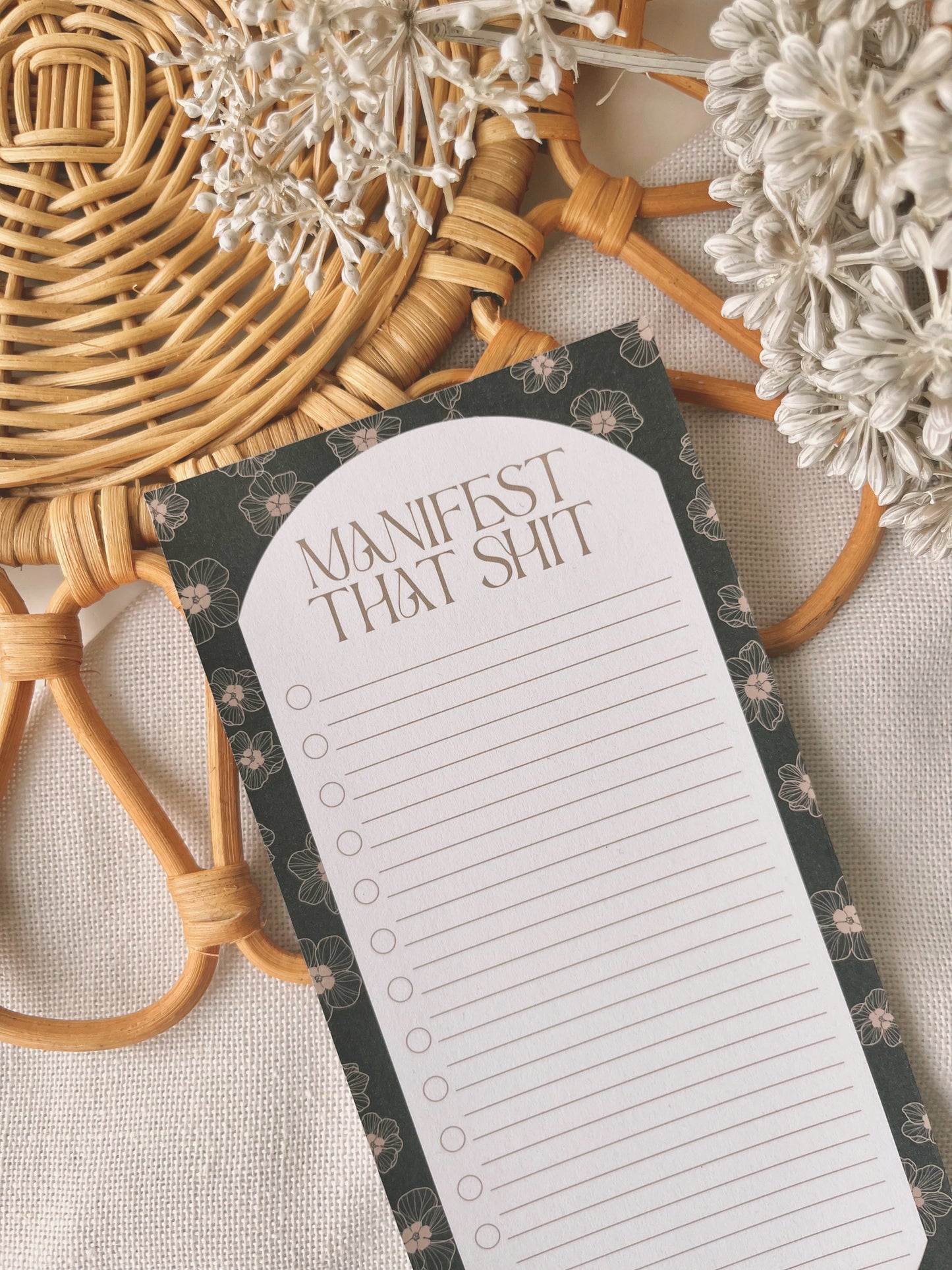 Manifest that Shit in Gold 'Ilima | To Do List Notepad