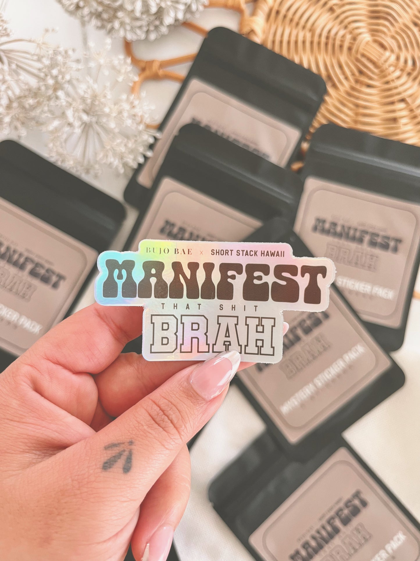 Manifest that Shit BRAH | Vinyl Sticker Mystery Pack x SHORT STACK HAWAII