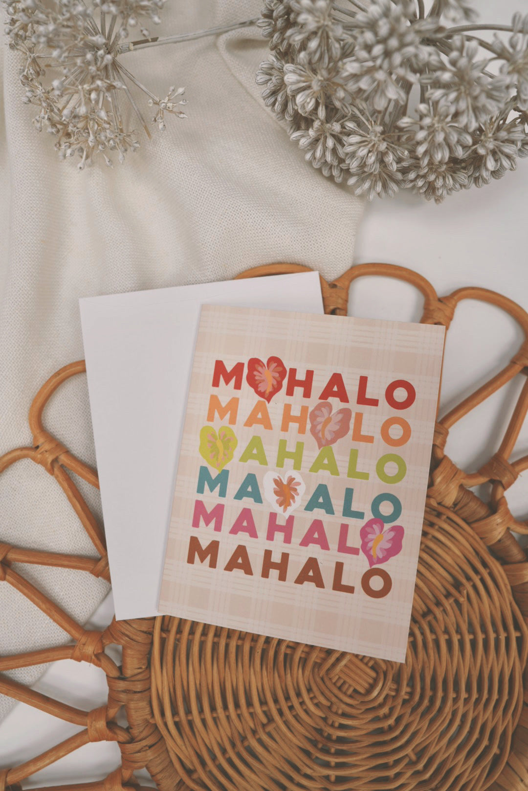 MAHALO anthuriums | Greeting Card