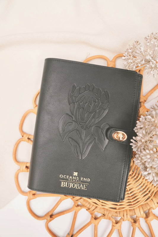 Notebook Cover in Onyx | Notebook Cover by Ocean’s End x BUJOBAE