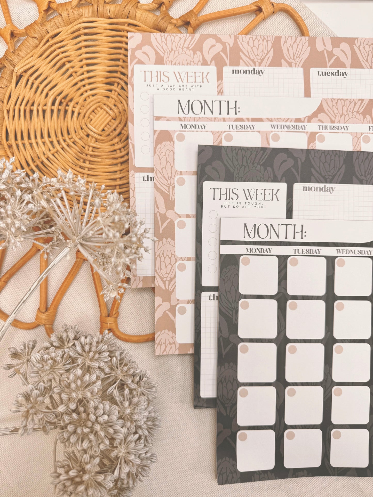 BAE in Onyx | Weekly Notepad (3 months)