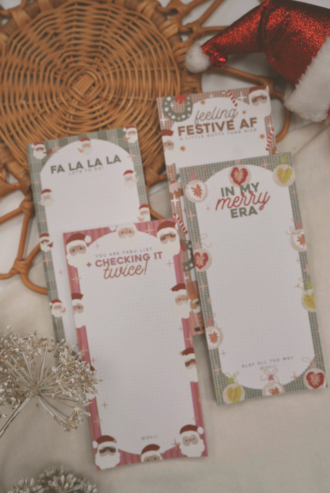 Fa La La La Lots to Do | HOLI-BAE Dot Grid Notepad