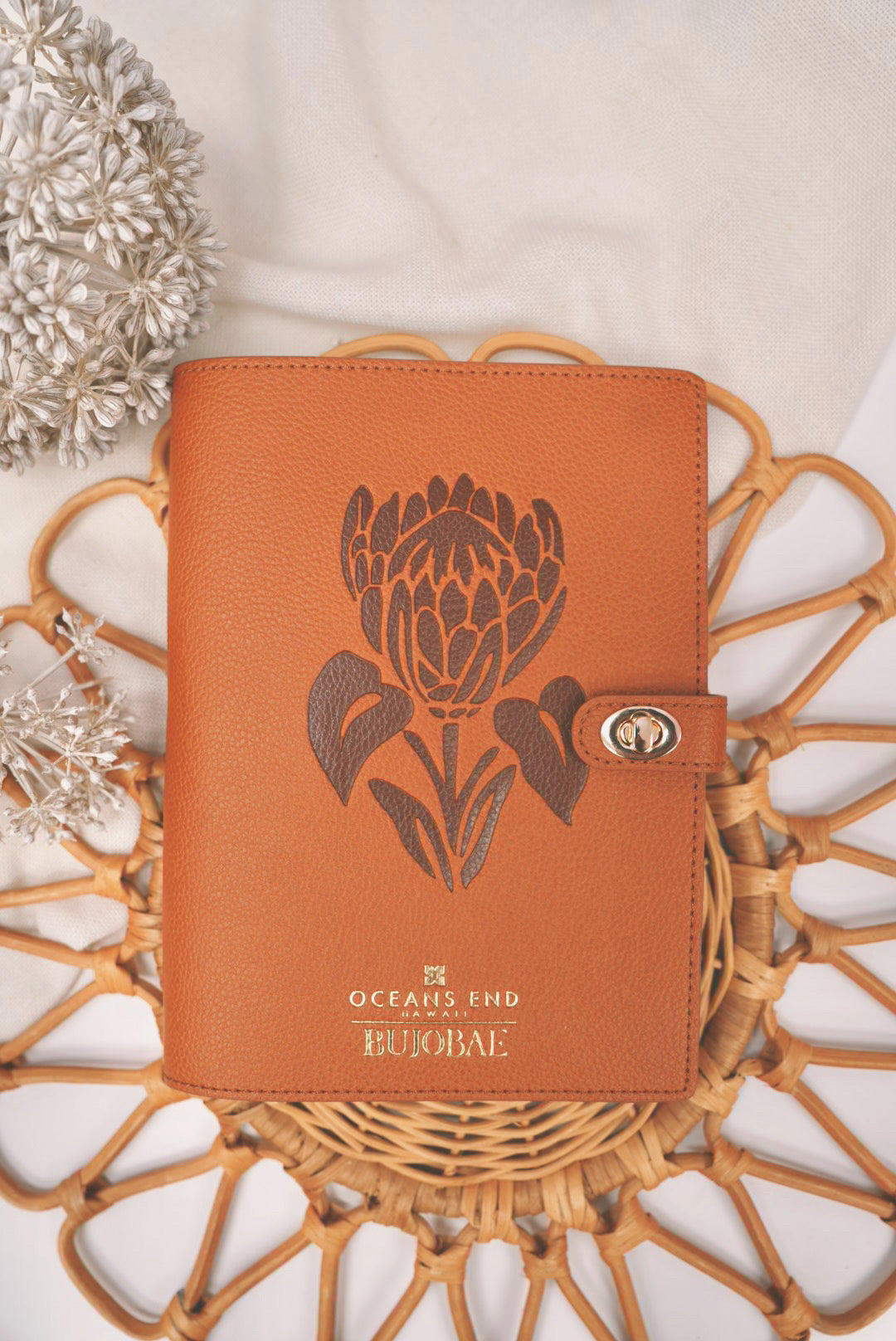 Notebook Cover in Saddle | Notebook Cover by Ocean’s End x BUJOBAE