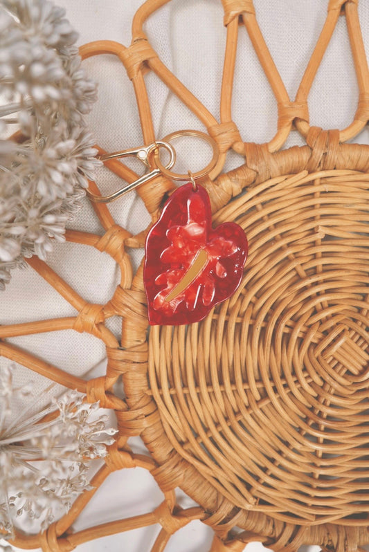 Hilo Red Anthurium | Keychain