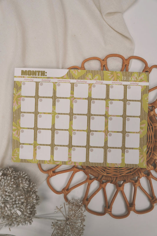 Obake Anthurium | Monthly Notepad