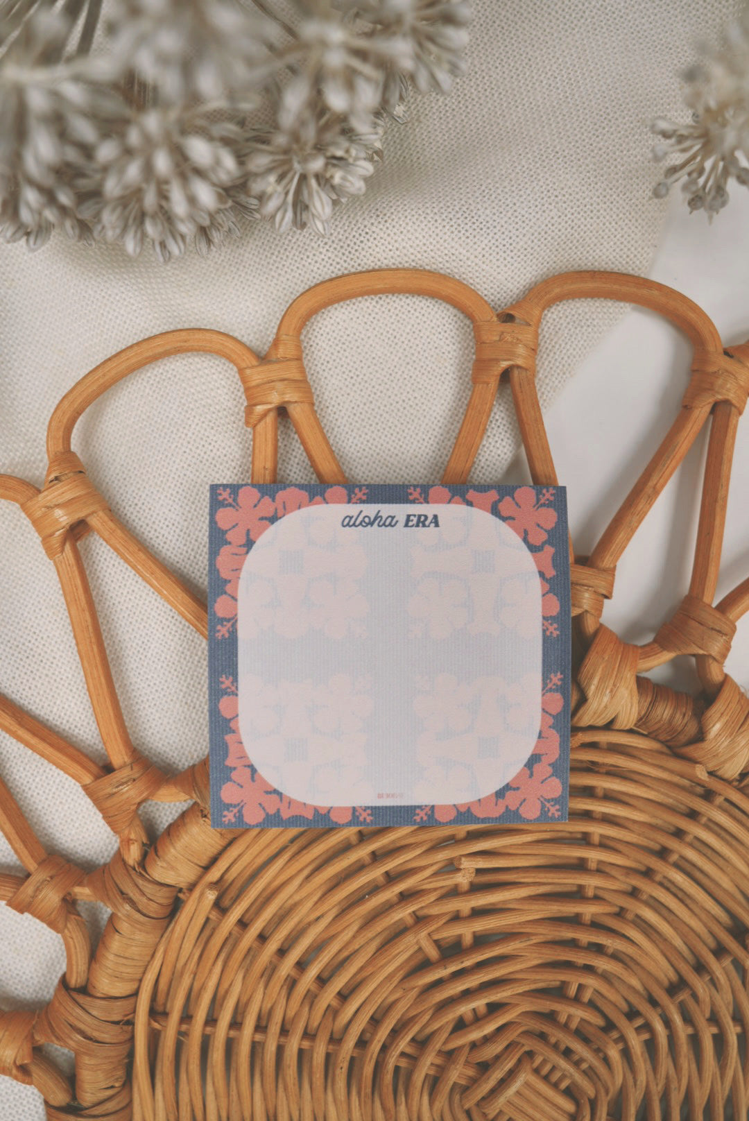 Aloha Era Koki'o x Mu'umu'u Kapa Kuiki in Navy | Post It Note