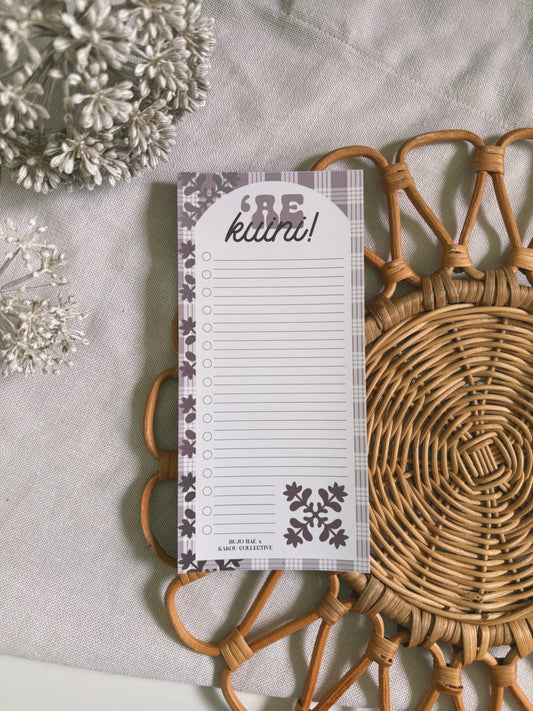 Naupaka Kapa Kuiki x Palaka  | To Do List Notepad x KAKOU COLLECTIVE