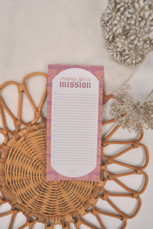 Mama On A Mission | To Do List Notepad