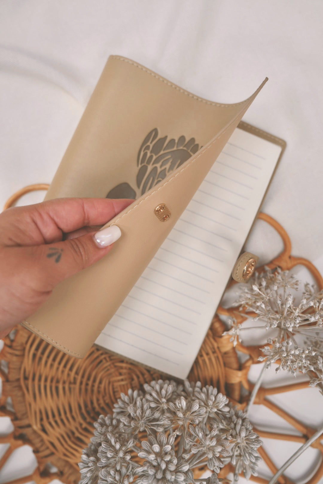 Notebook Cover in Latte | Notebook Cover by Ocean’s End x BUJOBAE