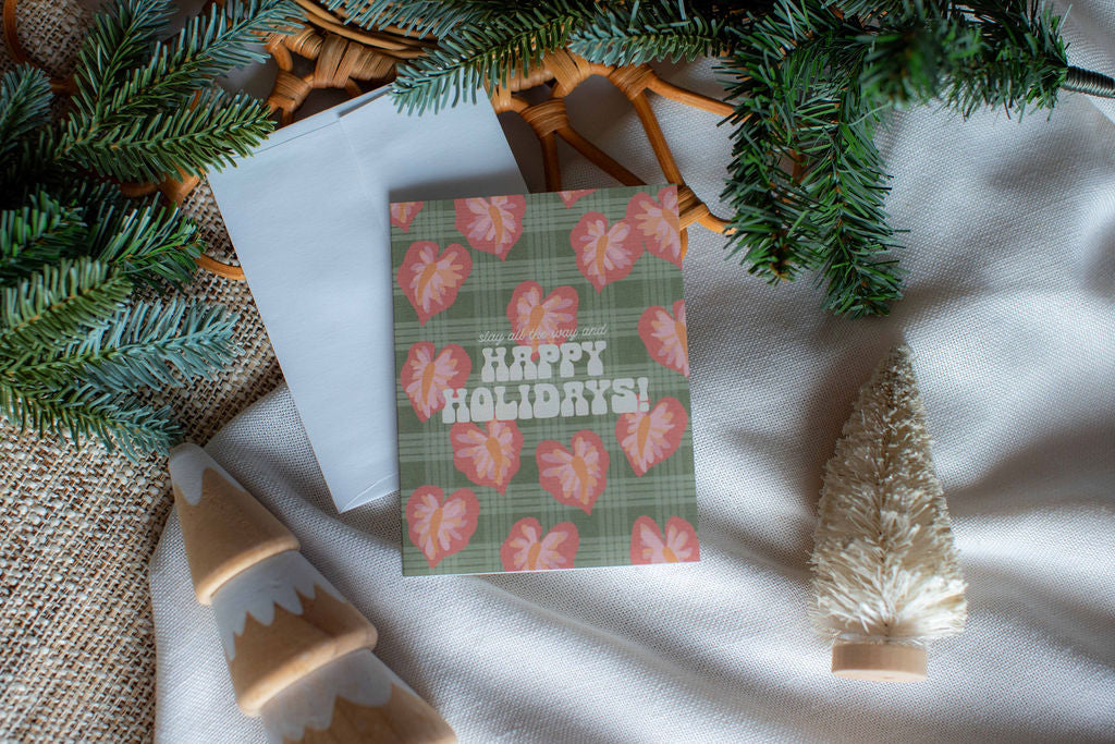 Happy Holidays in Hilo Anthurium  | Holiday Card